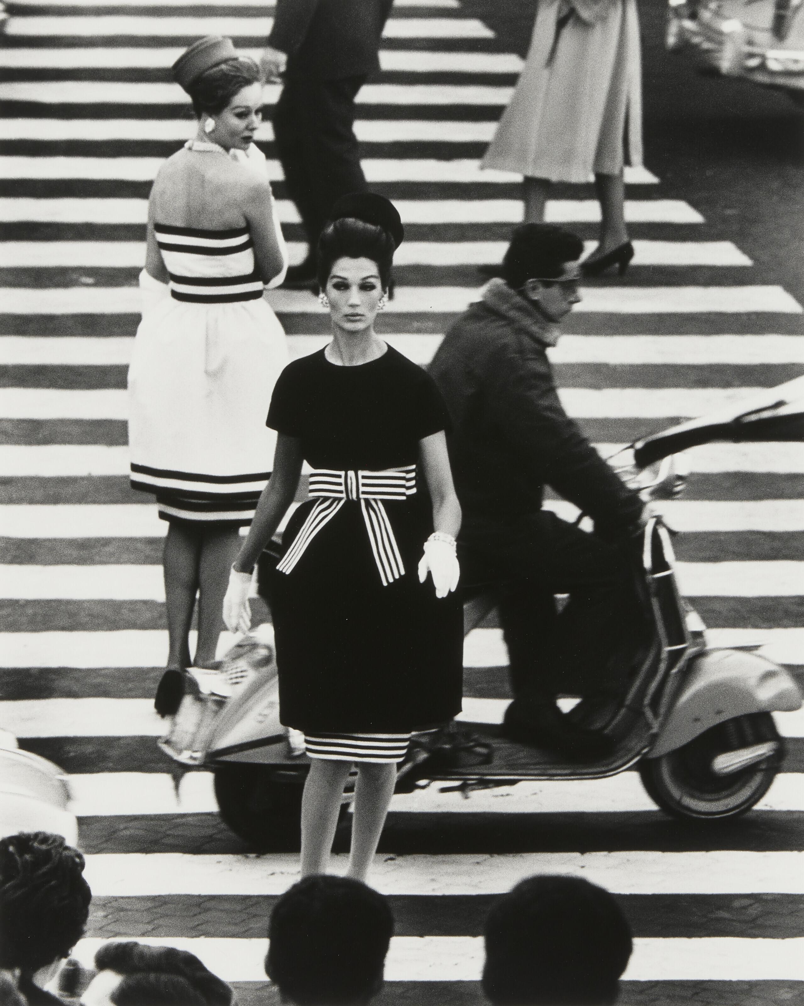 William Klein - Simone + Nina, Piazza di Spagna, Vogue, Rome, 1961