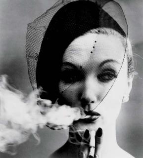 William Klein - Smoke and Veil, Paris, 1958 (Vogue)