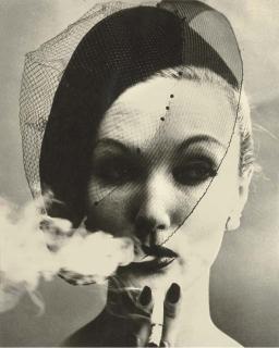 William Klein - Smoke And Veil, Paris, 1958 (Vogue)