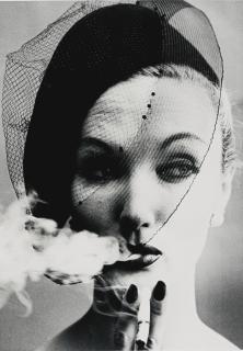 William Klein - \'Smoke And Veil, Paris (Vogue)\', 1958