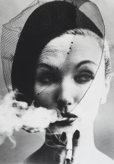 William Klein - Smoke + Veil, Paris (Vogue), 1958