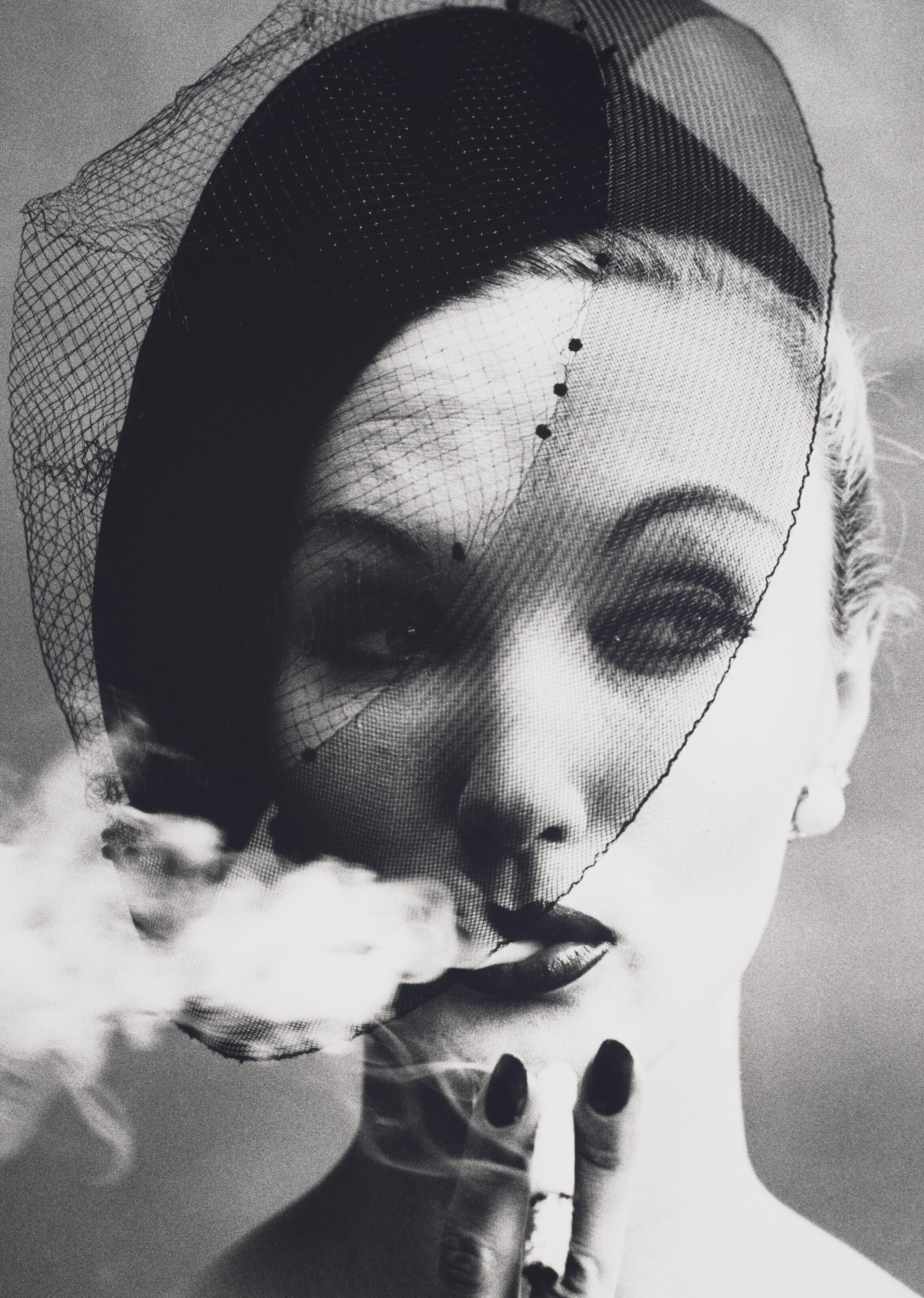 William Klein - Smoke + Veil, Vogue, Paris, 1958