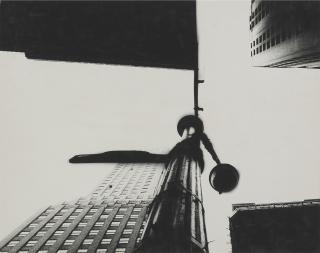 William Klein - Wall Street From Below, New York, 1955