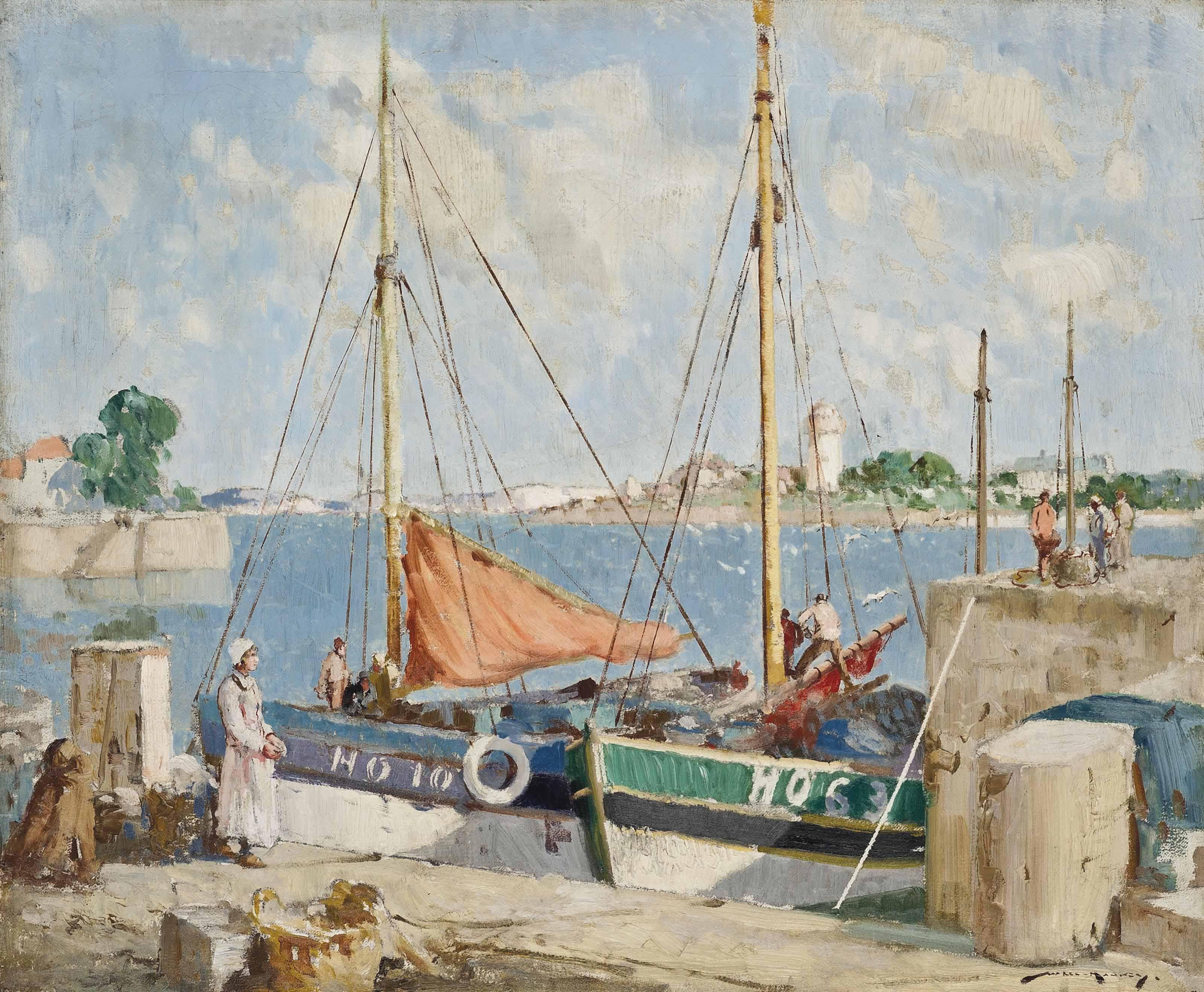 William Lee Hankey, R.W.S., R.I., R.O.I. - After The Catch, Honfleur