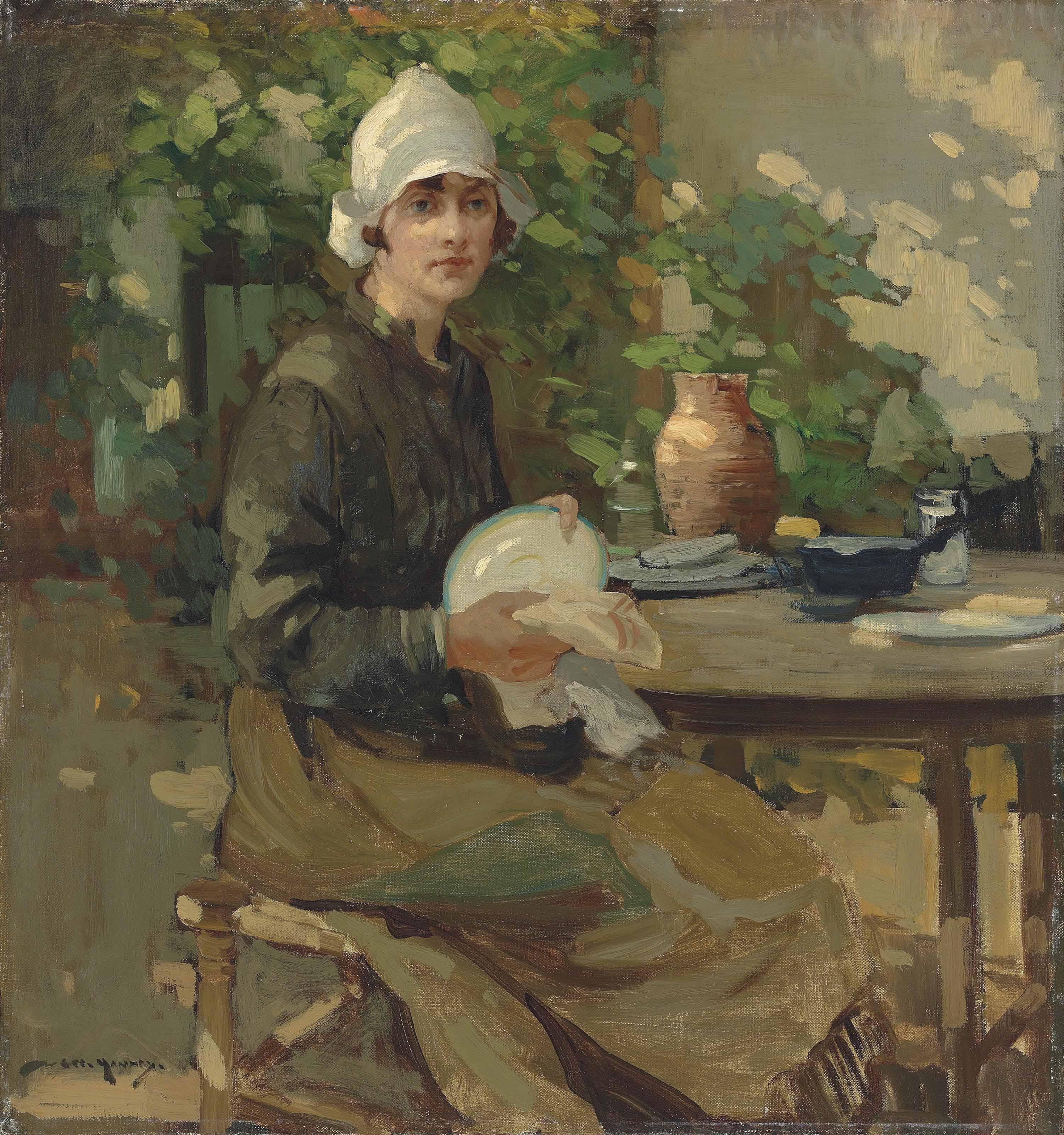 William Lee Hankey, R.W.S., R.I., R.O.I. - The kitchen maid