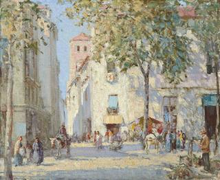 William Lee-Hankey, R.W.S., R.I. - A street in Granada