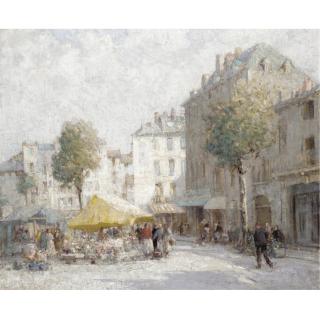 William Lee Hankey, R.W.S - Flower Market, Dieppe