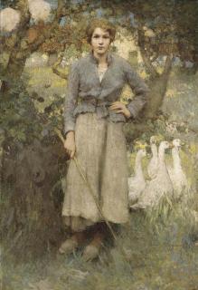 William Lee-Hankey, R.W.S. - The Goose Girl