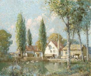 William Lee-Hankey, R.W.S. - The Mill in the Meadows