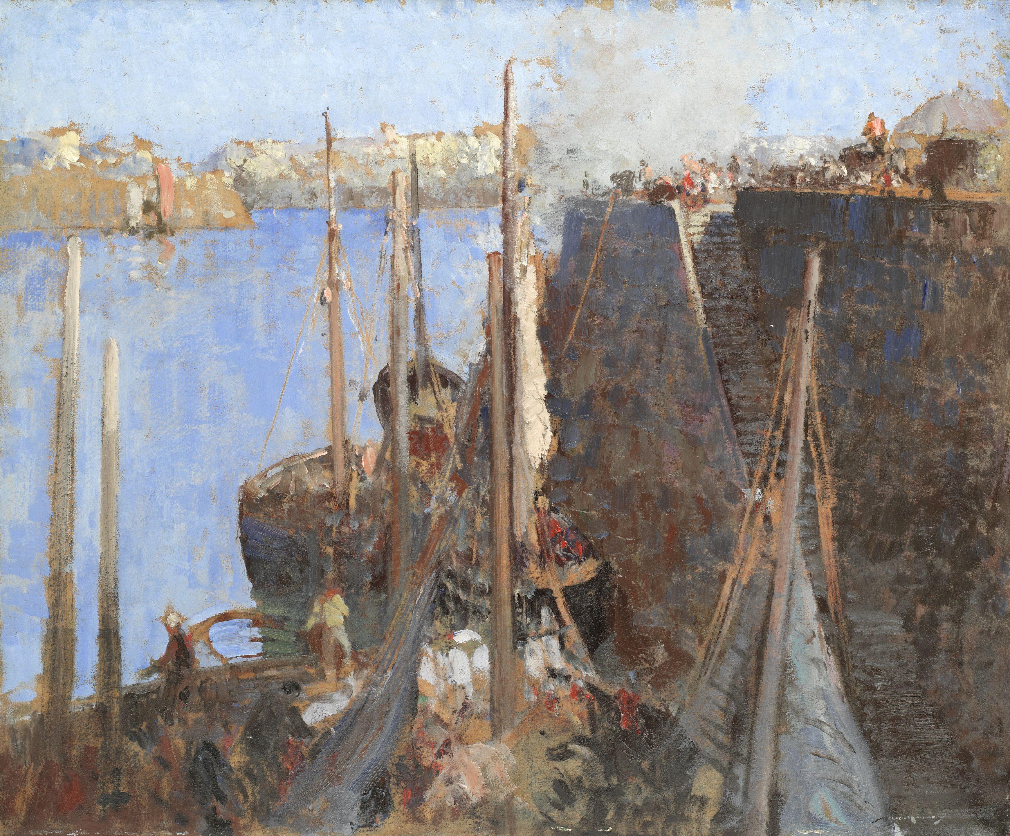William Lee Hankey RWS, RI, ROI, RE - Dieppe harbour