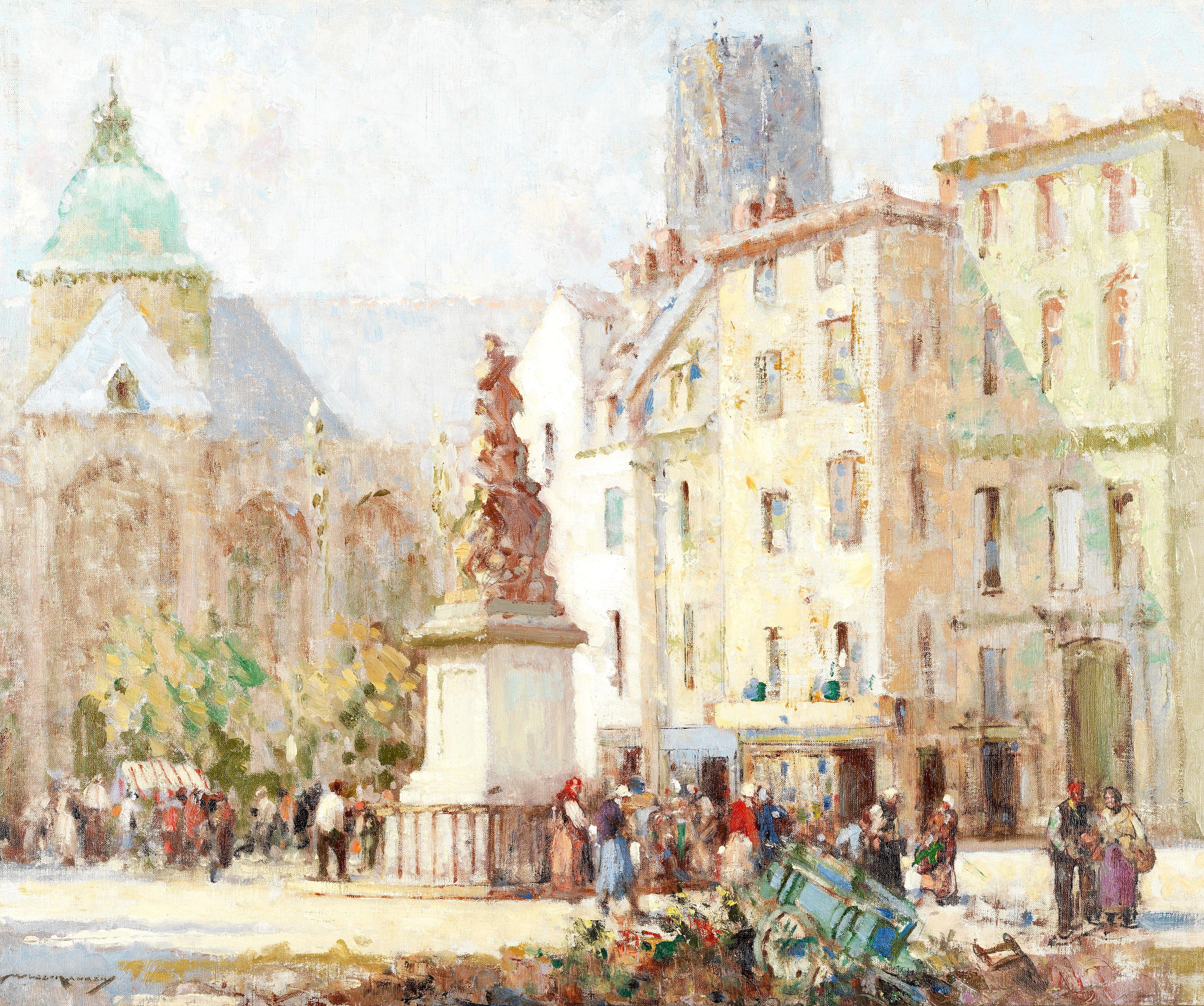 William Lee Hankey RWS, RI, ROI, RE - The Market, Dieppe