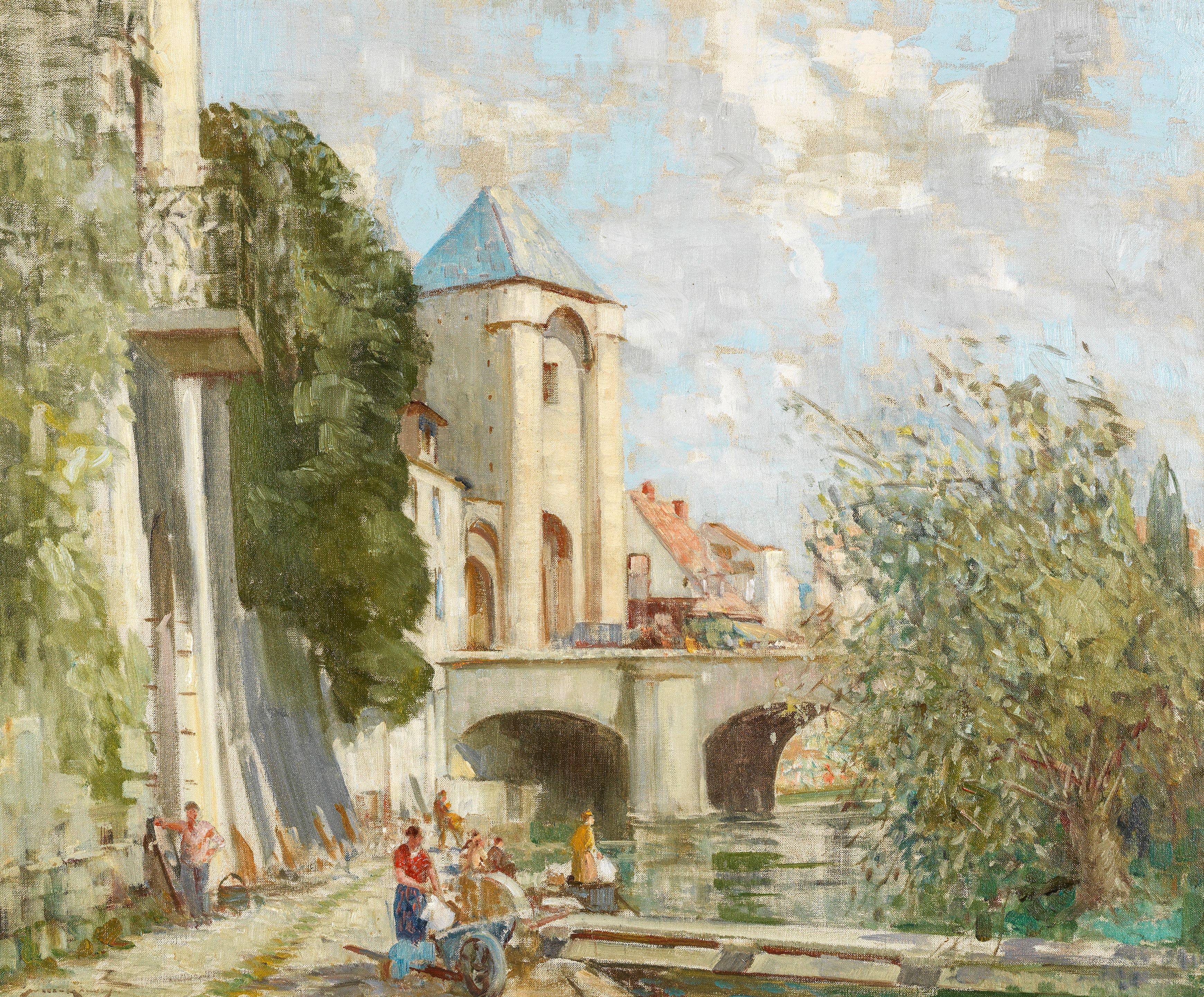 William Lee Hankey RWS, RI, ROI, RE - Washing day, Moret