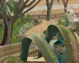 William Leech, R.H.A. - Statue of the Fragonard, Grasse | Statue du Fragonard, Grasse