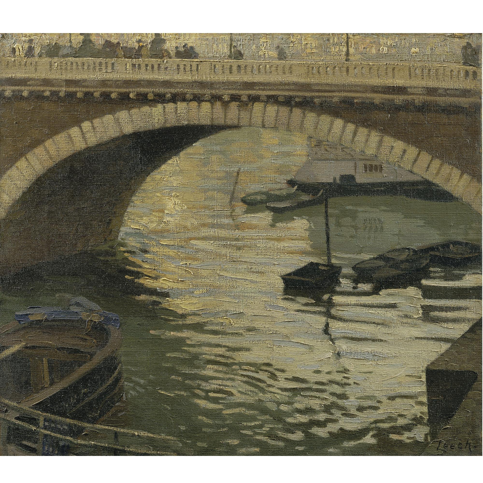 William Leech, R.H.A. - The Bridge At Paris