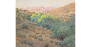 William Lees Judson - Bluebird Canyon, Laguna sight 15 1/2 x 21 in. framed 27 x 32 in.