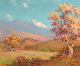 William Lees Judson - Fall Trees, Blue Mountains, possibly Sam Simeon Creek