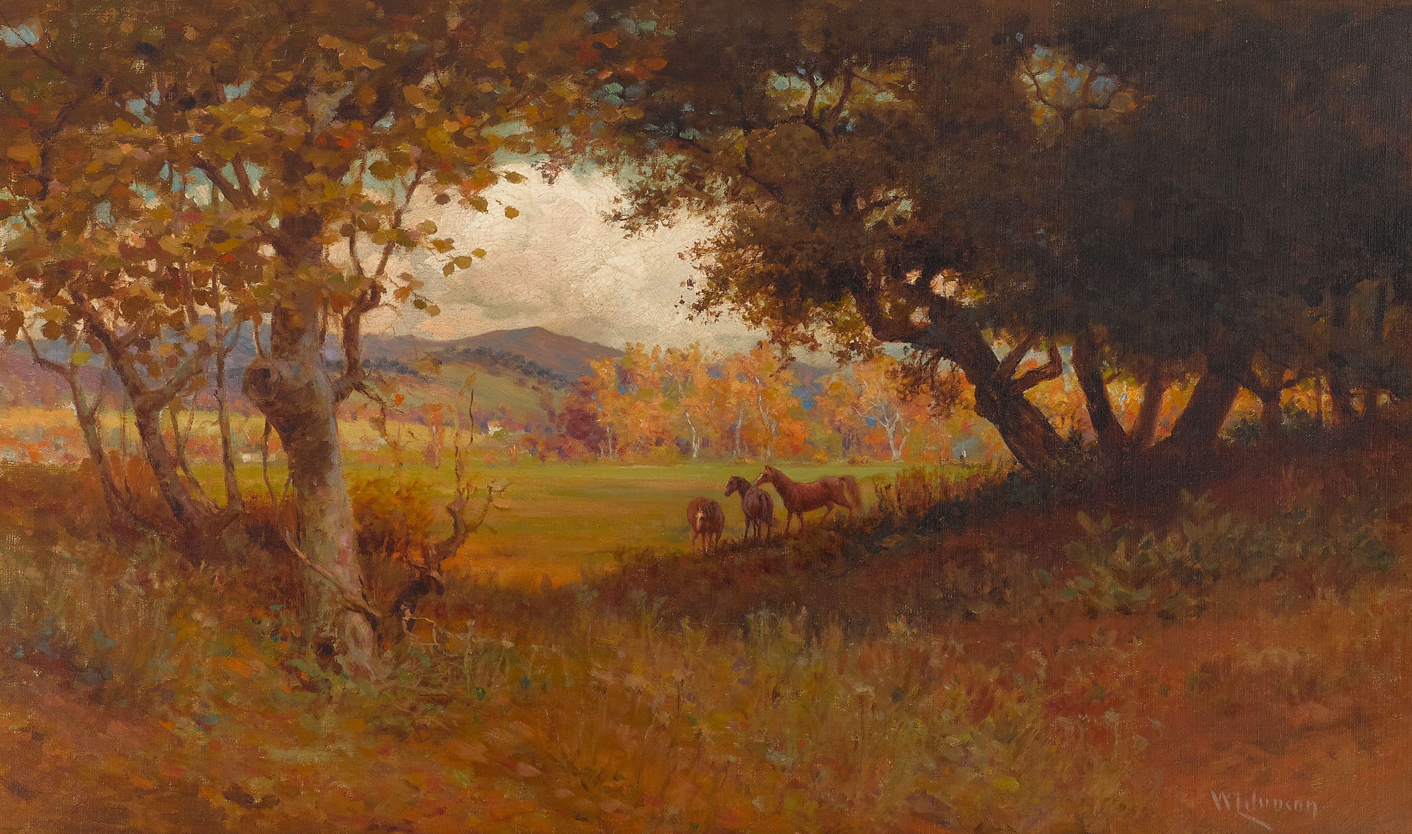 William Lees Judson - Horses on the Landscape