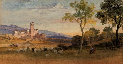 William Leighton Leitch, R.I. - In the Roman Campagna
