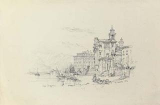 William Leighton Leitch, R.I. - Lago Maggiore (illustrated); Isola Bella on the Lago Maggiore; and Ruins in the Roman Campagna