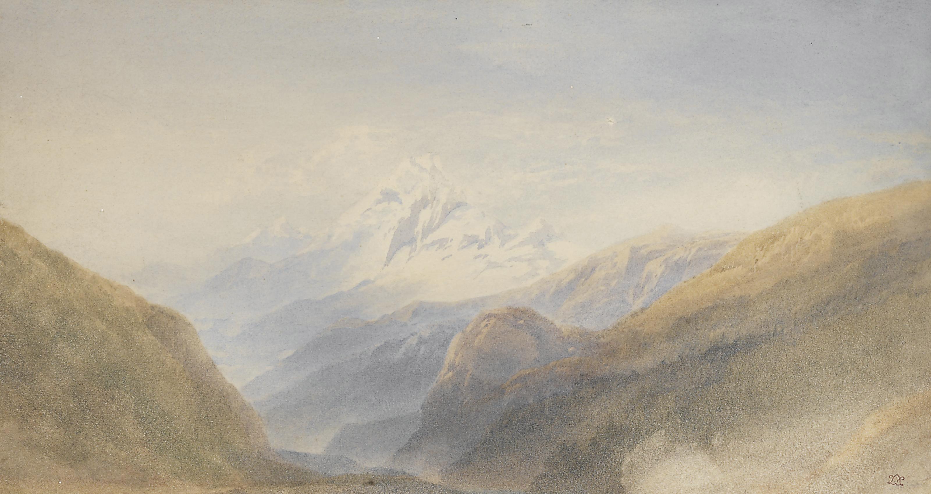 William Leighton Leitch, R.I. - Snow-Capped Peak