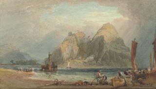 William Leighton Leitch - Dumbarton Rock, Dunbartonshire