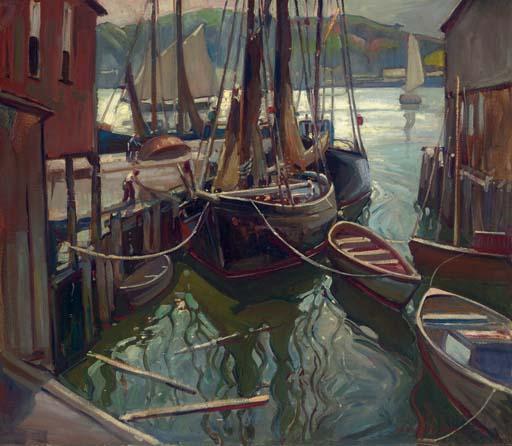 William Lester Stevens - Boats at Rockport