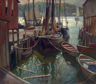 William Lester Stevens - Boats at Rockport