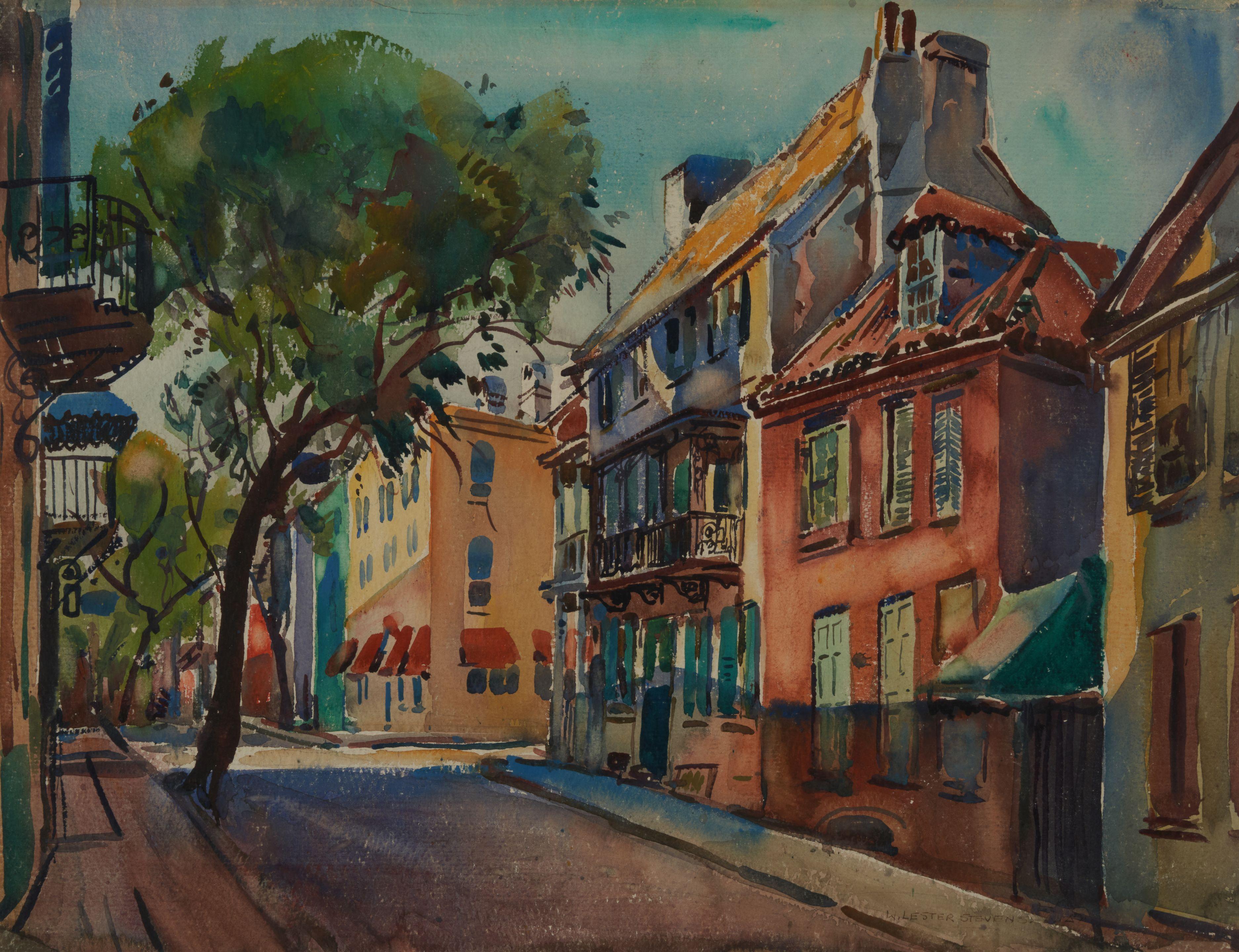 William Lester Stevens - Village Street