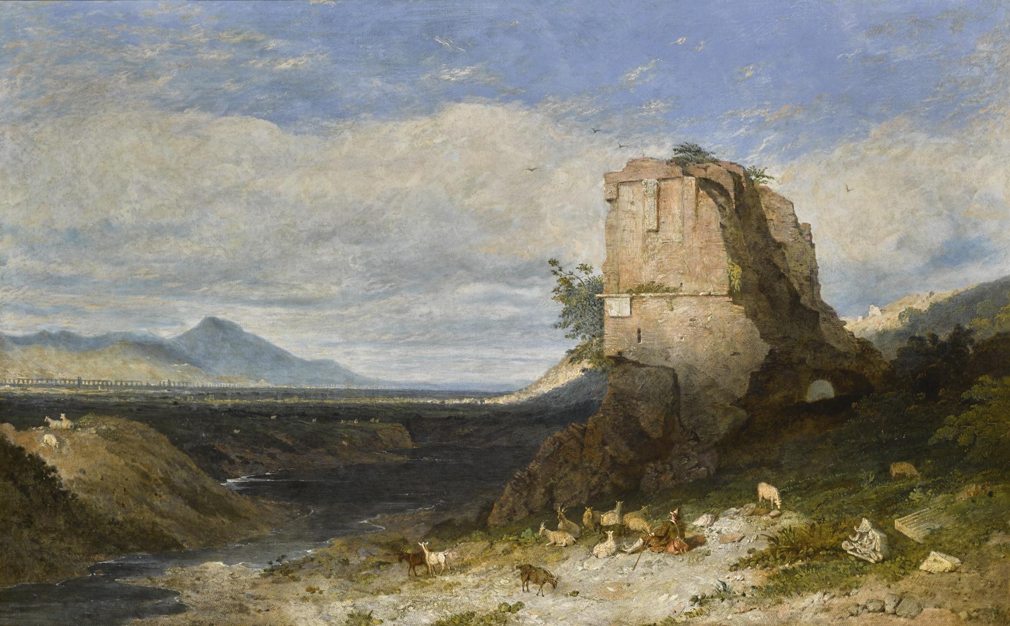 William Linton - The Temple Of Female Fortune With The Acqua Felice