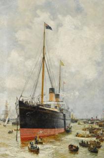 William Lionel Wyllie, R.A. - Spithead, 4Th August 1889. H.I.M. The Emperor Of Germany And H.R.H. The Prince Of Wales Inspecting The \