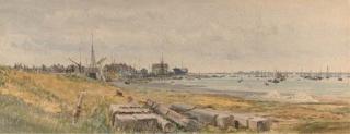 William Lionel Wyllie, R.A. - View of Burnham, Essex