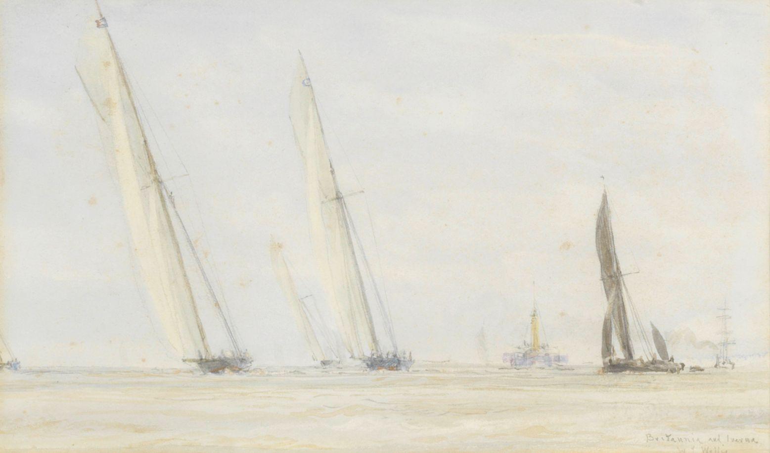 William Lionel Wyllie, RA - Britannia and Iverna