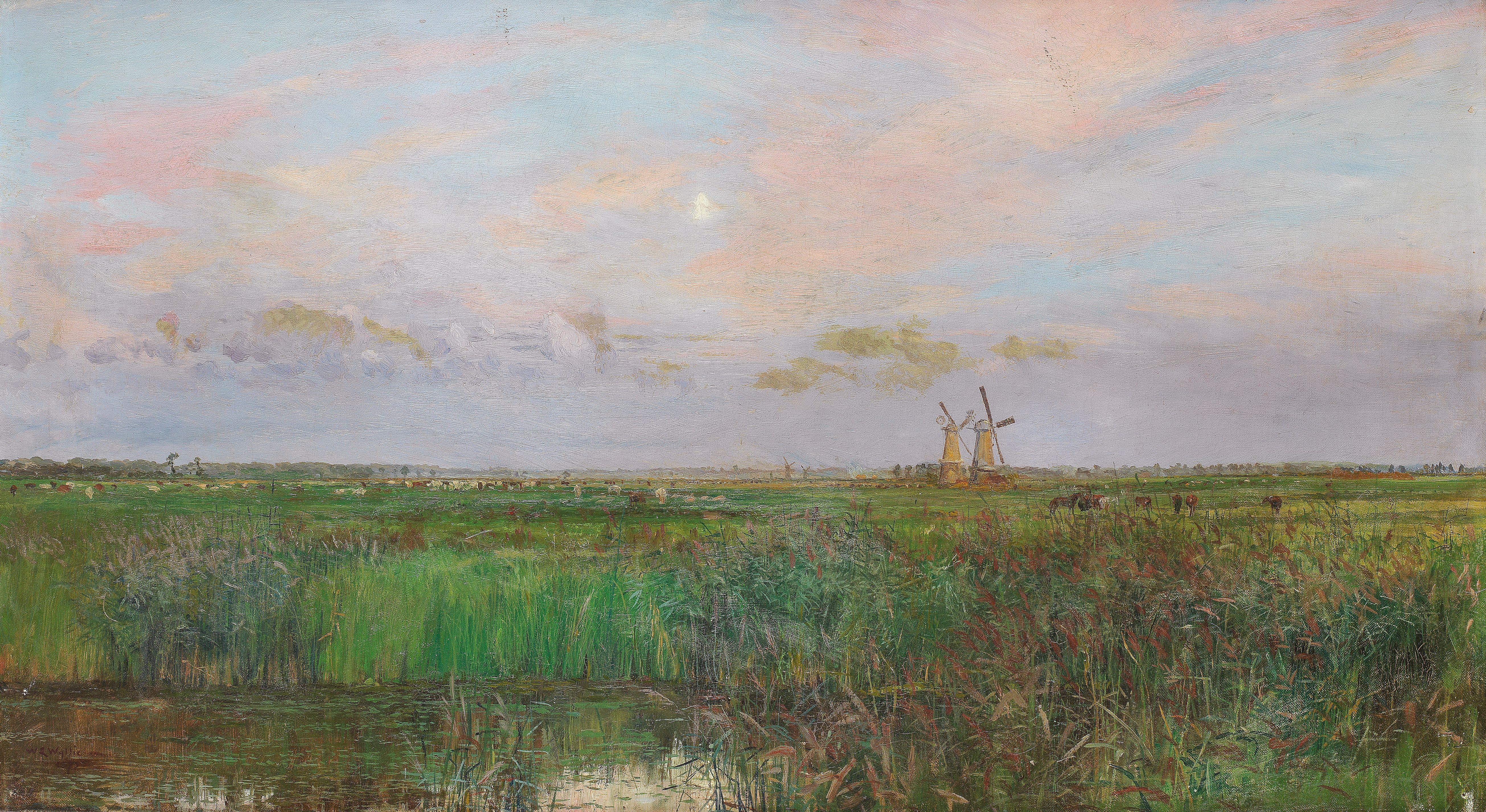 William Lionel Wyllie, RA - Norfolk Marshes