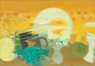 William Littlejohn RSA RSW RGI - Green Bird