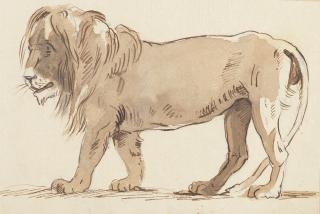 William Lock the Younger - An album of 54 drawings of figure and animal subjects including some juvenile drawings, the earliest dated 1771