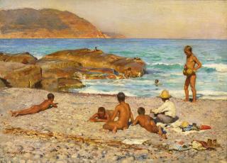 William Logsdail - Boys Bathing