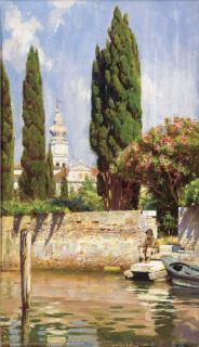 William Logsdail - Fishing in the Laguna, Venice