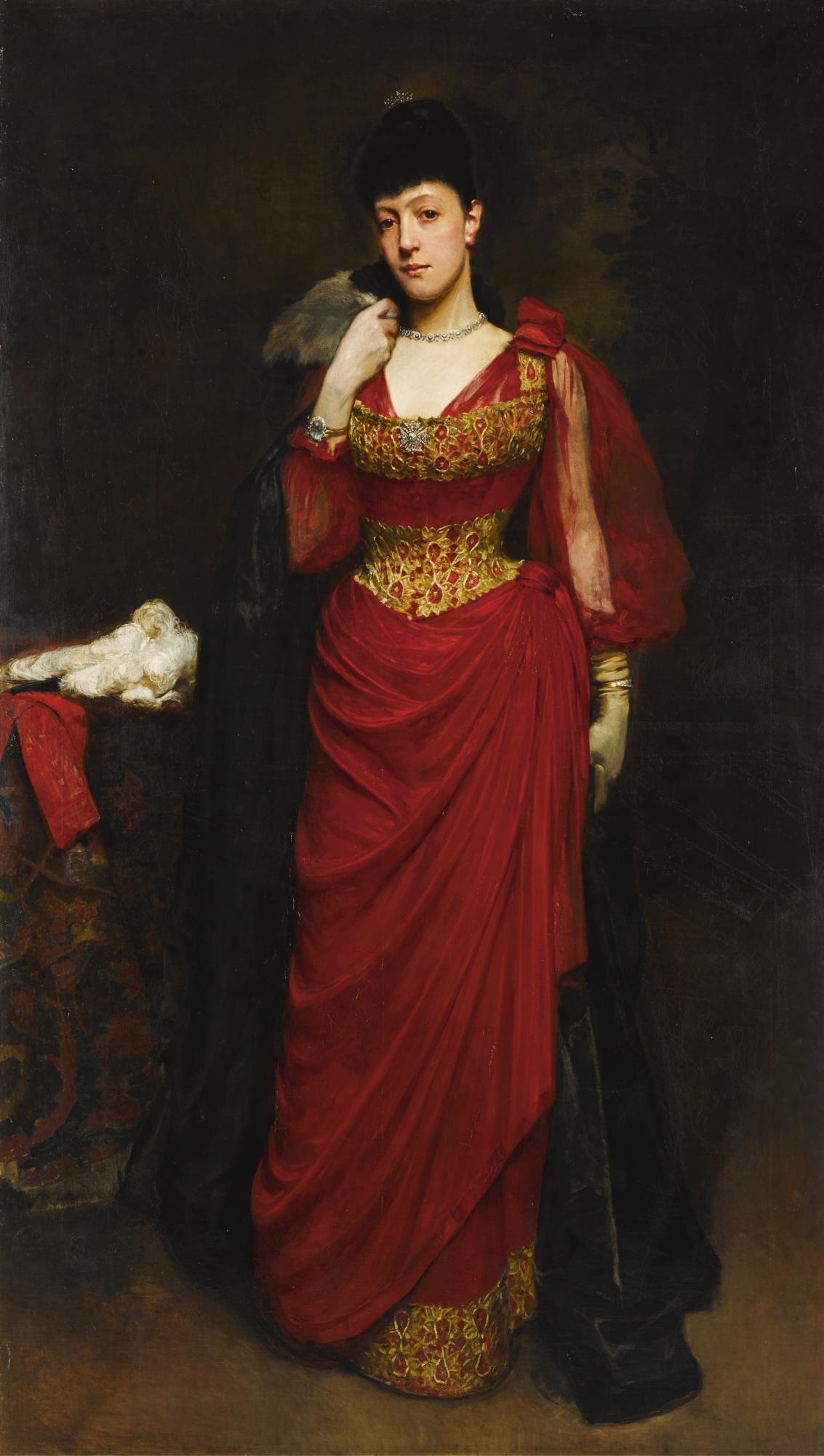 William Logsdail - Portrait Of A Lady, Traditionally Identified As Bessie Burton