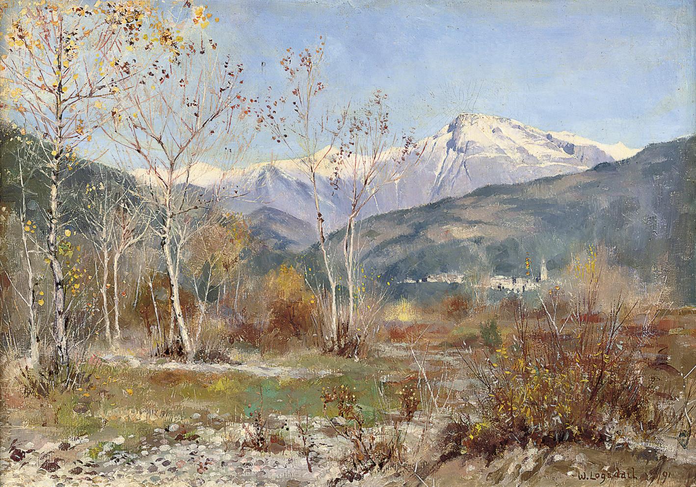 William Logsdail - The Col di Venda from Ventimeglia