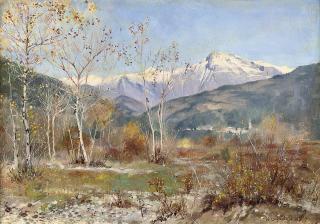 William Logsdail - The Col di Venda from Ventimeglia