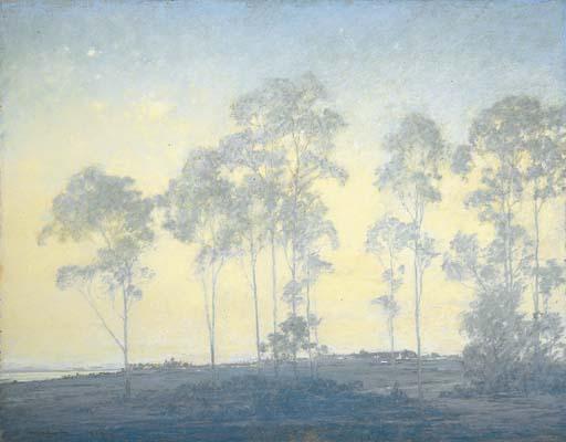 William Louis Otte - Eucalyptus Along the Shore