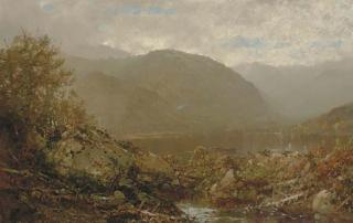 William Louis Sonntag - Boating On The Lake