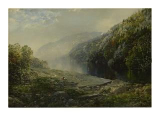 William Louis Sonntag - Figures In A Landscape