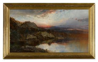 William Louis Sonntag - Landscape with Sunset