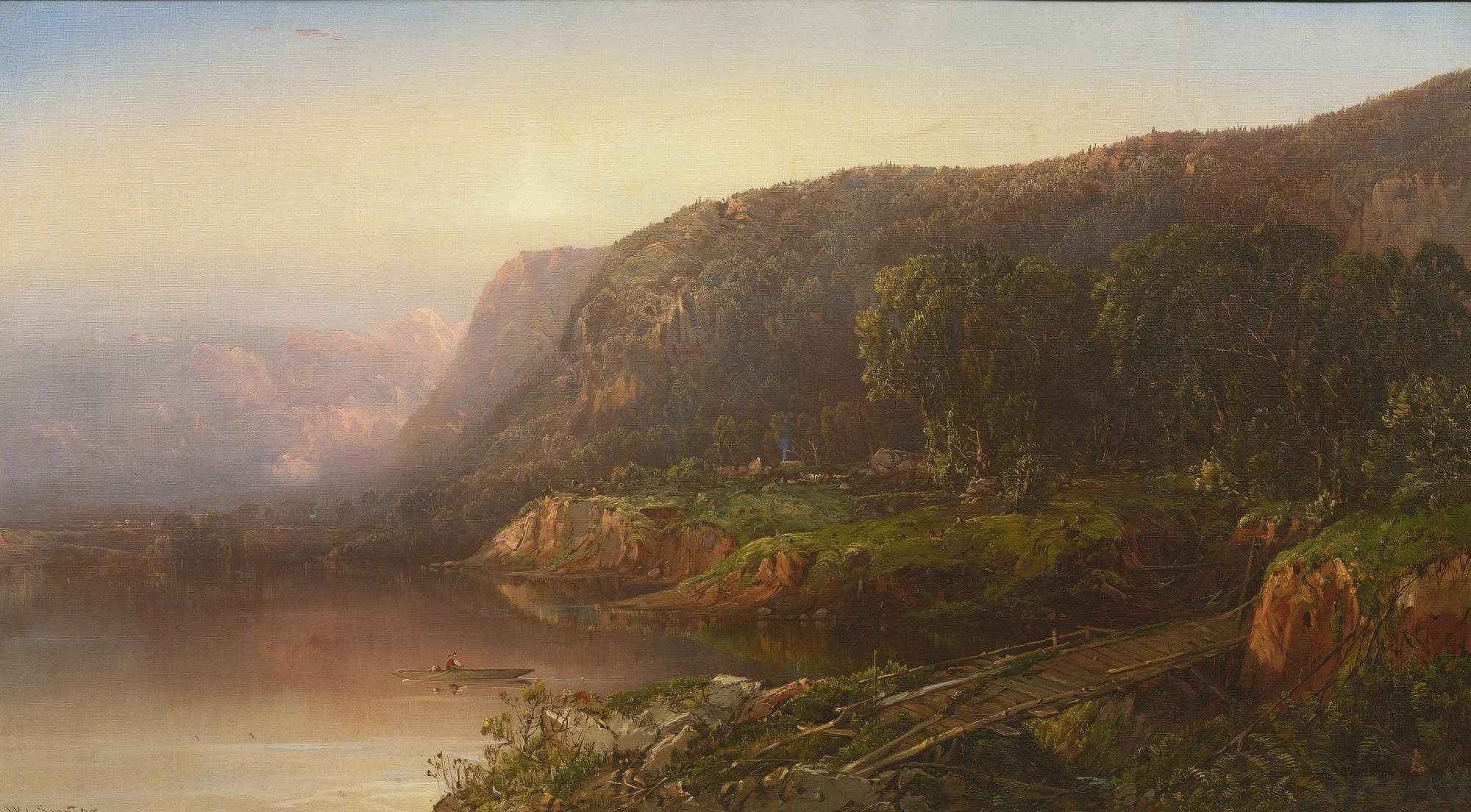 William Louis Sonntag - Mountain Scene On The Ohio River