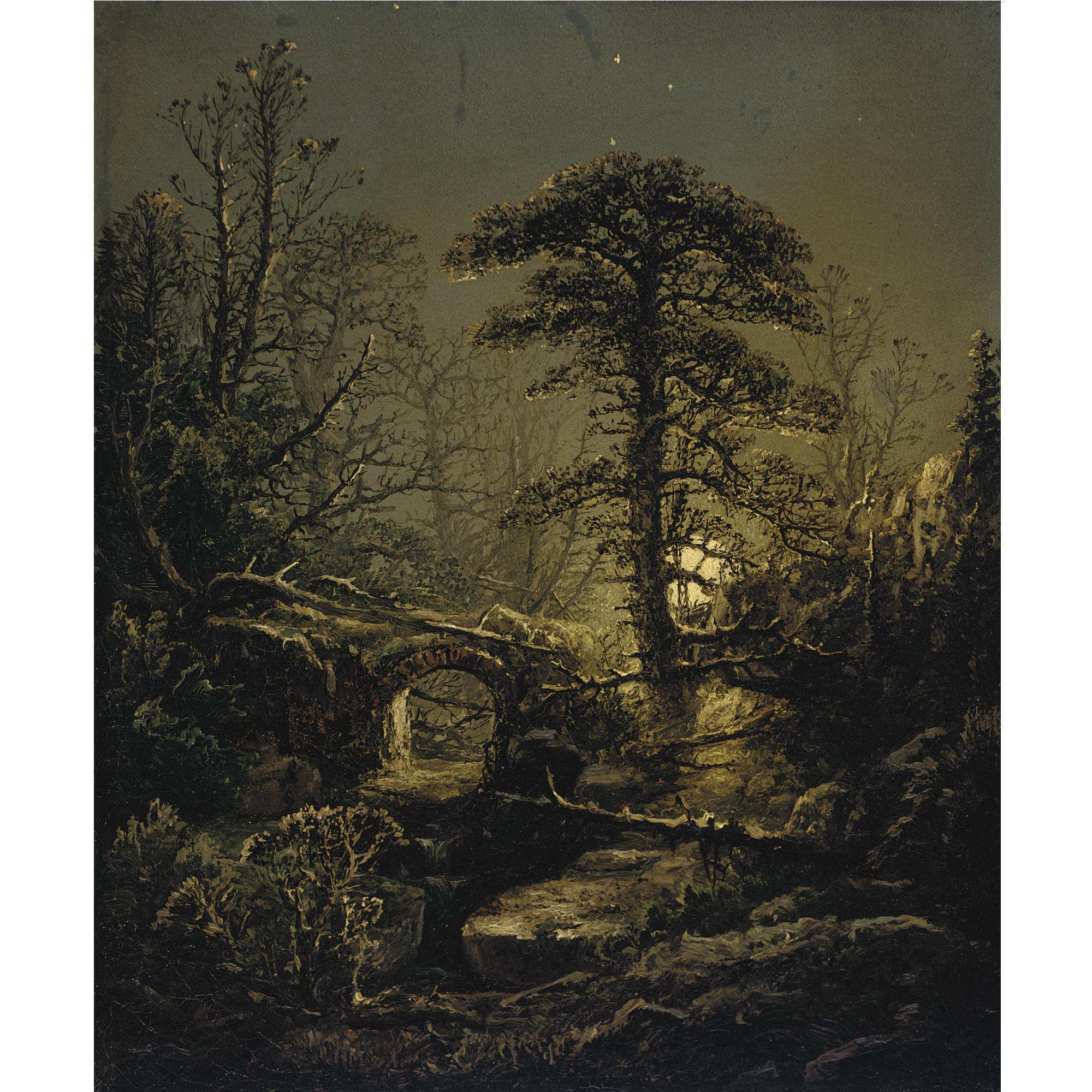 William Louis Sonntag - Night In The Forest