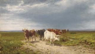 William Luker, Jnr. - Cattle in a pasture