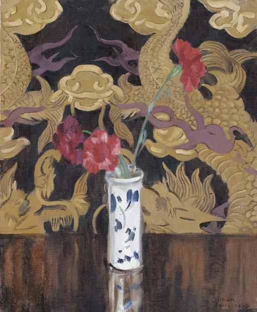 William Macdonald - Still life with Chinese wallpaper