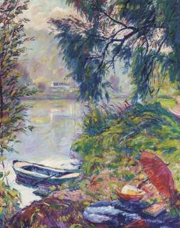 William Malherbe - On the banks of a river