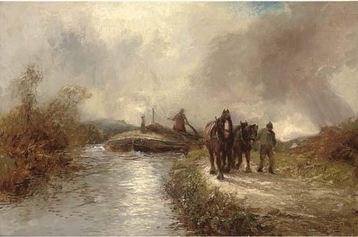 William Manners - On The Tow Path, The Manchester Ship Canal